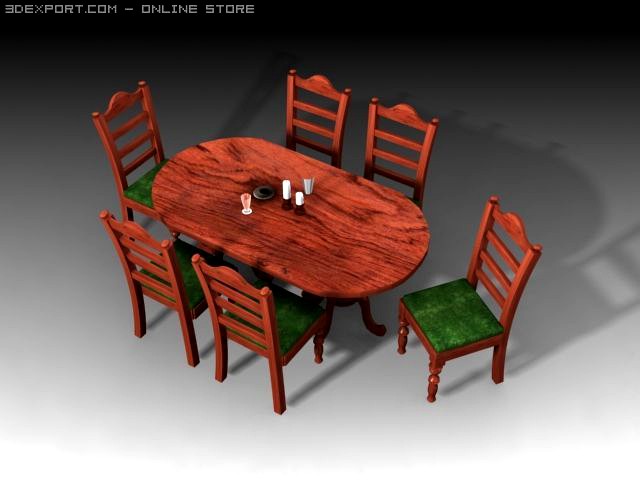 Dinning table 3D Model
