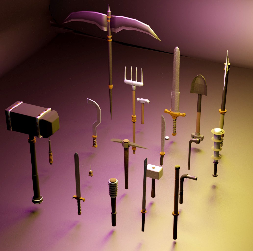 Melee Weapon Set