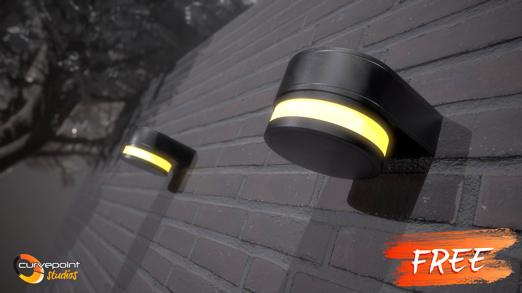 Outdoor Wall Lights (Free Pack)