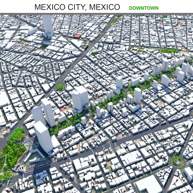Mexico Downtown City Mexico 10km