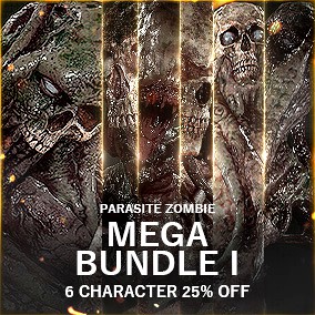 Parasite Zombie Mega Bundle 01 - Game Assets + Extra