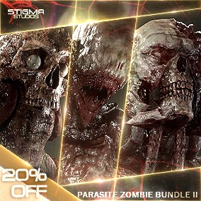 Parasite Zombie Bundle 02 - Game Assets + Extra