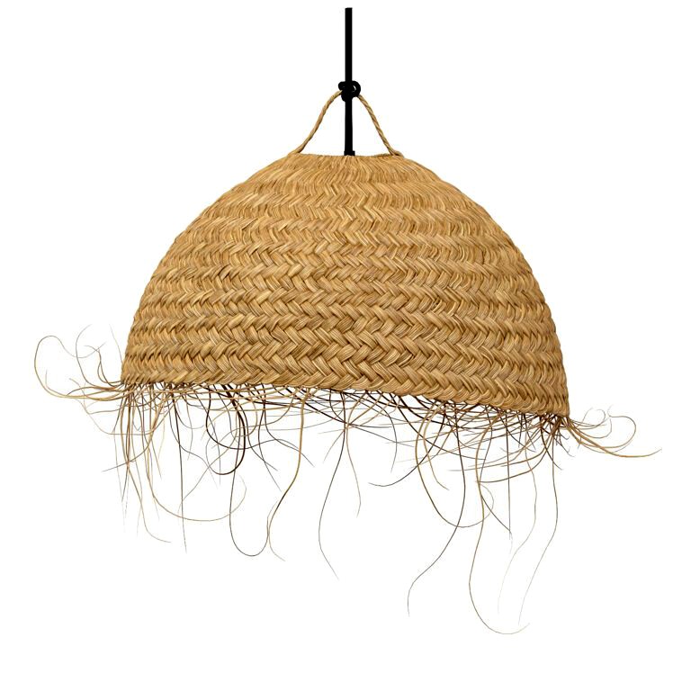 Madam Stoltz Shade Bell Palm Leaves pendant lamp  (336049)