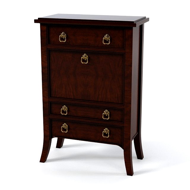 Century chelsea club traditional classic nightstand commode
