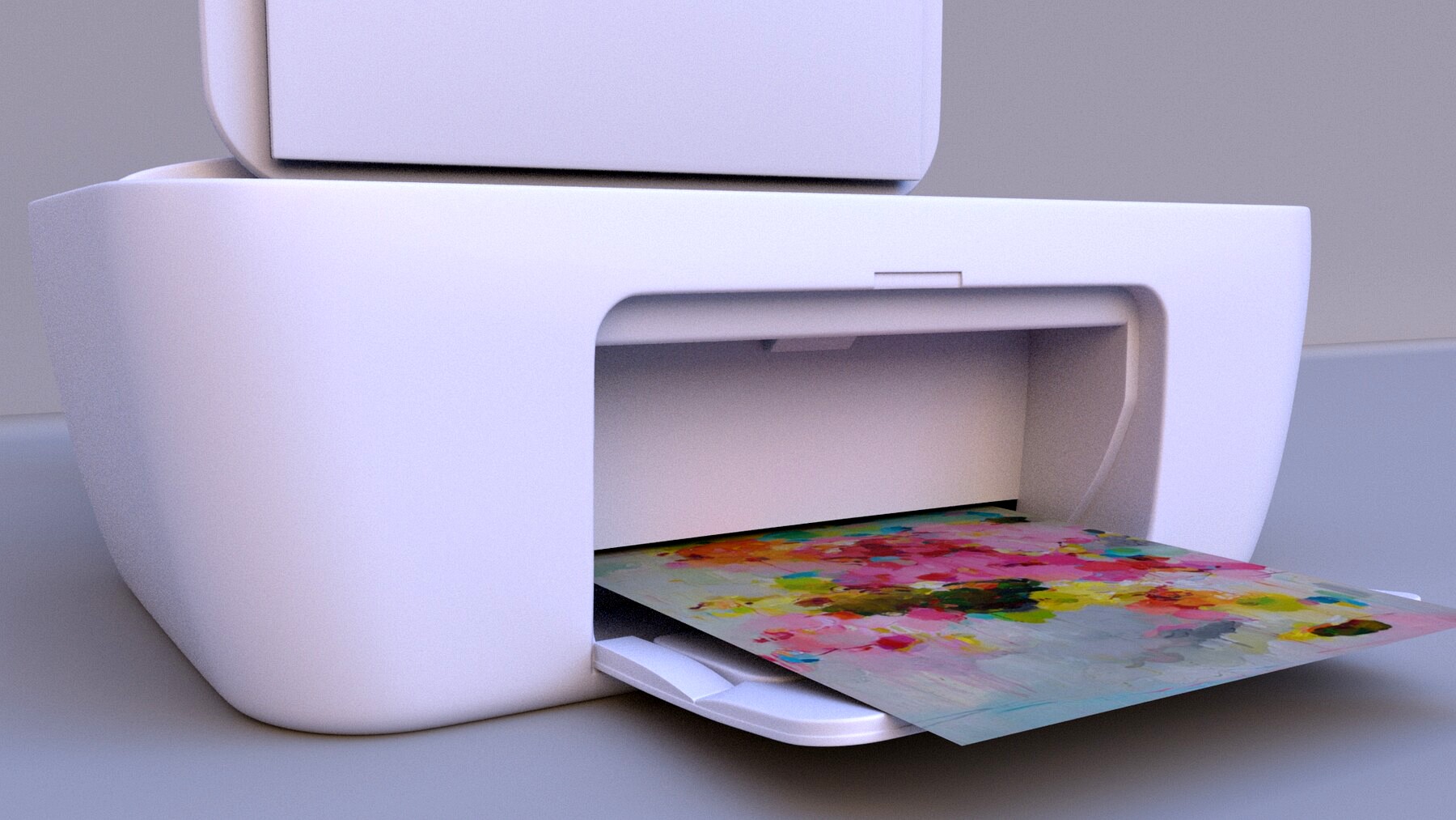printer lowpoly model