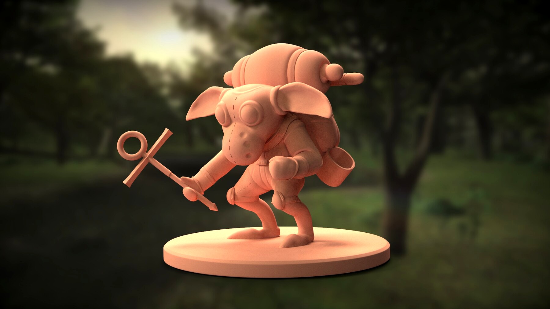 Club Goblin - Final Fantasy XI Online - Digital STL Miniature