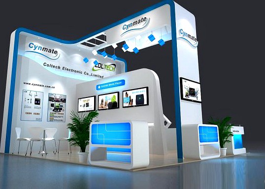 Exhibition booth area 6X6 3DMAX2009 3D Model