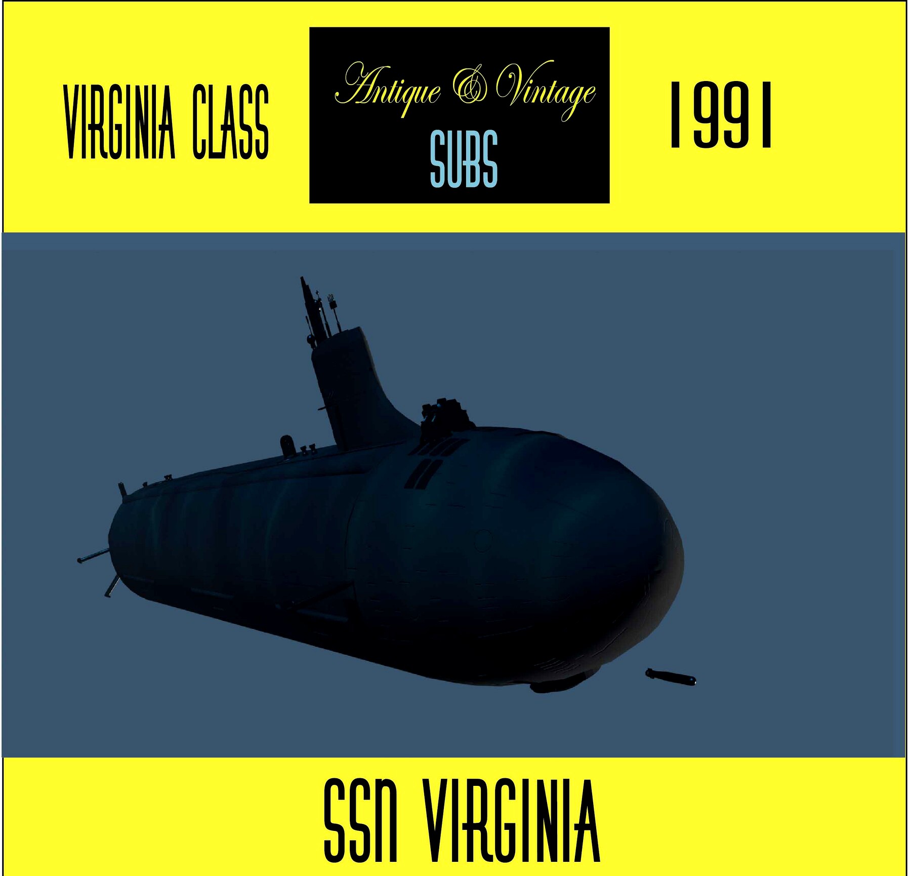 Virginia class 3d model