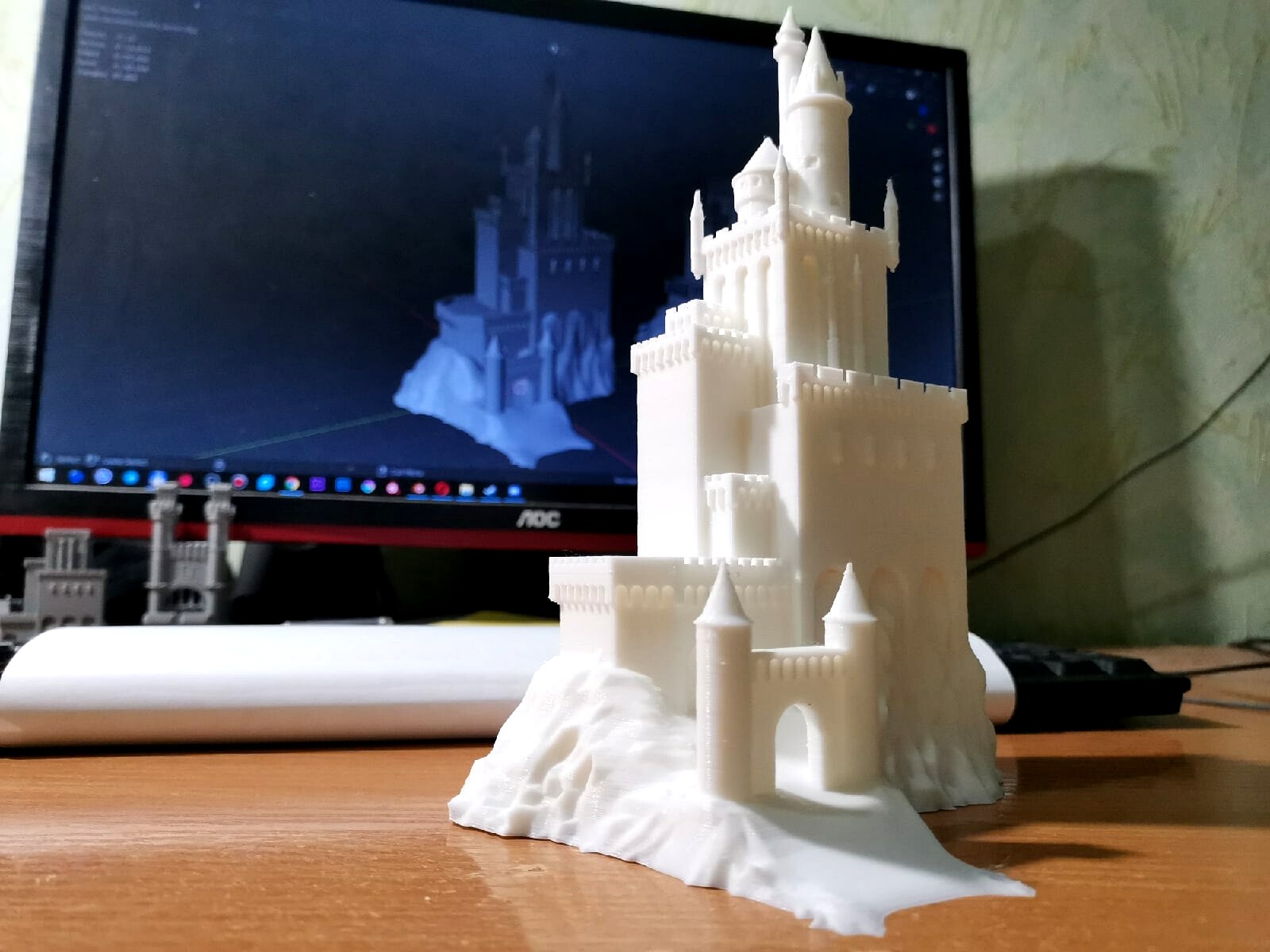 Heroes 3. Necropolis Castle. For 3D printing.