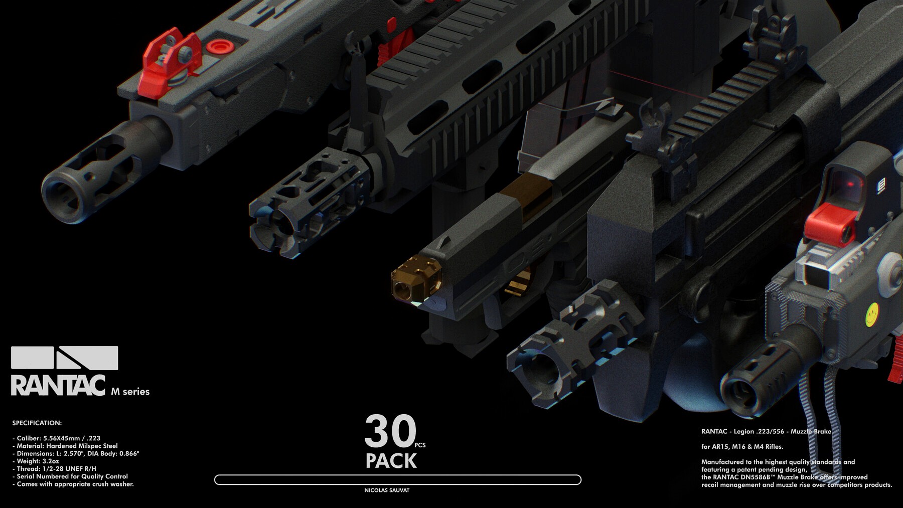 RANTAC Muzzle brakes kitbash