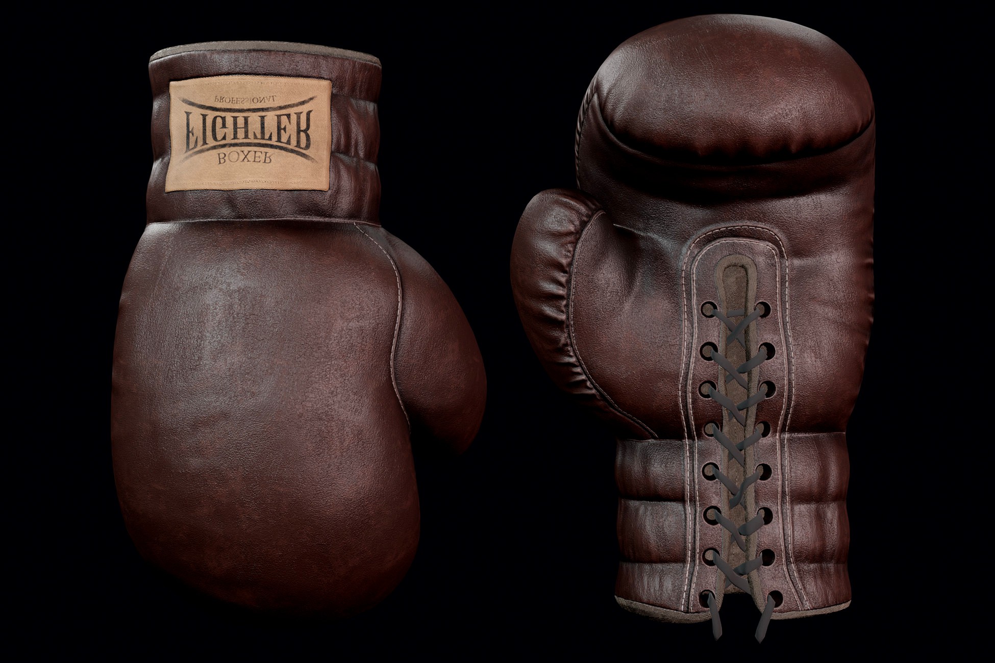 VR Boxing Gloves 3d model