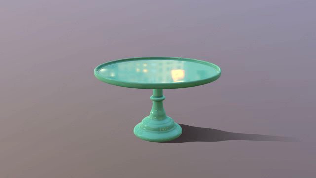 3D Mosser Glass Cake Stands all colours
