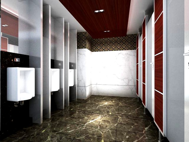 Public Toilet 013 3D Model