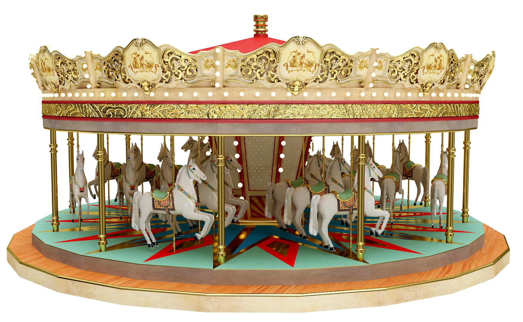 Carousel 3D model