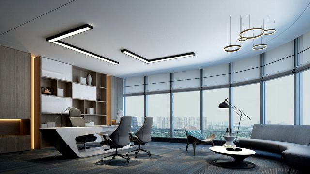 Modern office model interior design