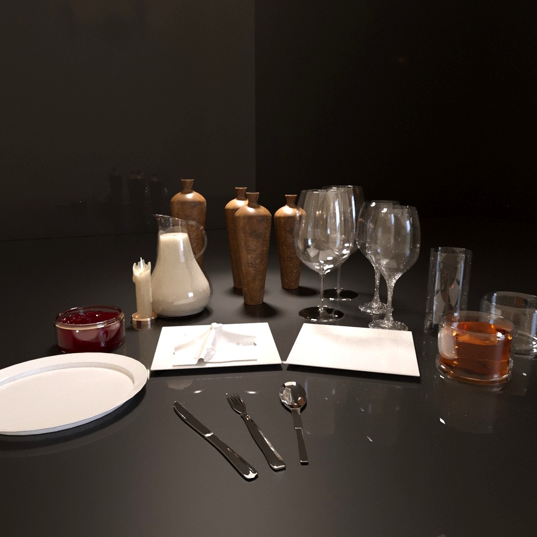 3D Models - Dinner set