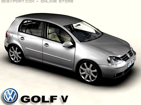 VW Golf V 3D Model