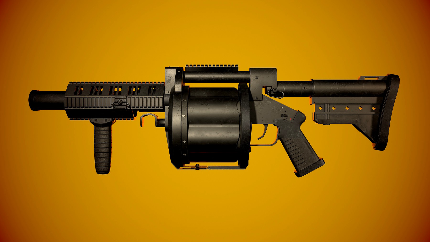 M32 MGL Grenade Launcher - Game Model