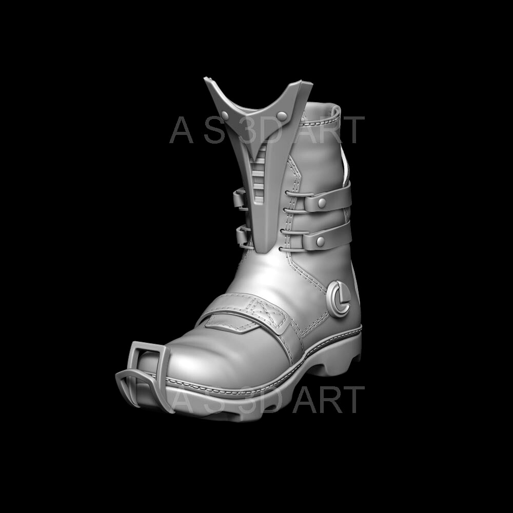 Sci fi shoes vol1 highpoly zbrush 3D model