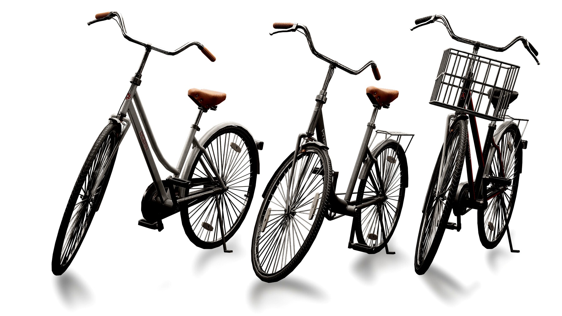 3 Bicycles ( 3D model Bike )