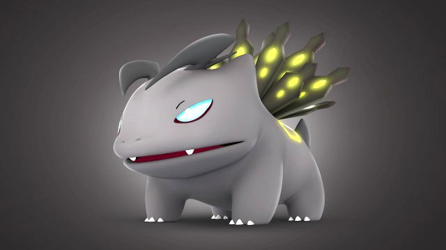 Pokemon Bulbasaur Dark Type Concept