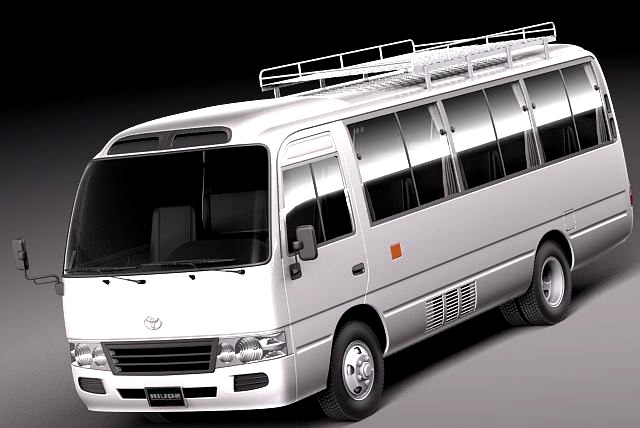 Toyota Coaster 2012 BUS 3D Model