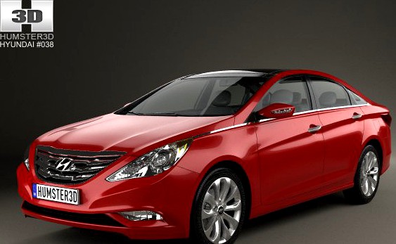 Hyundai Sonata i45 2012 3D Model