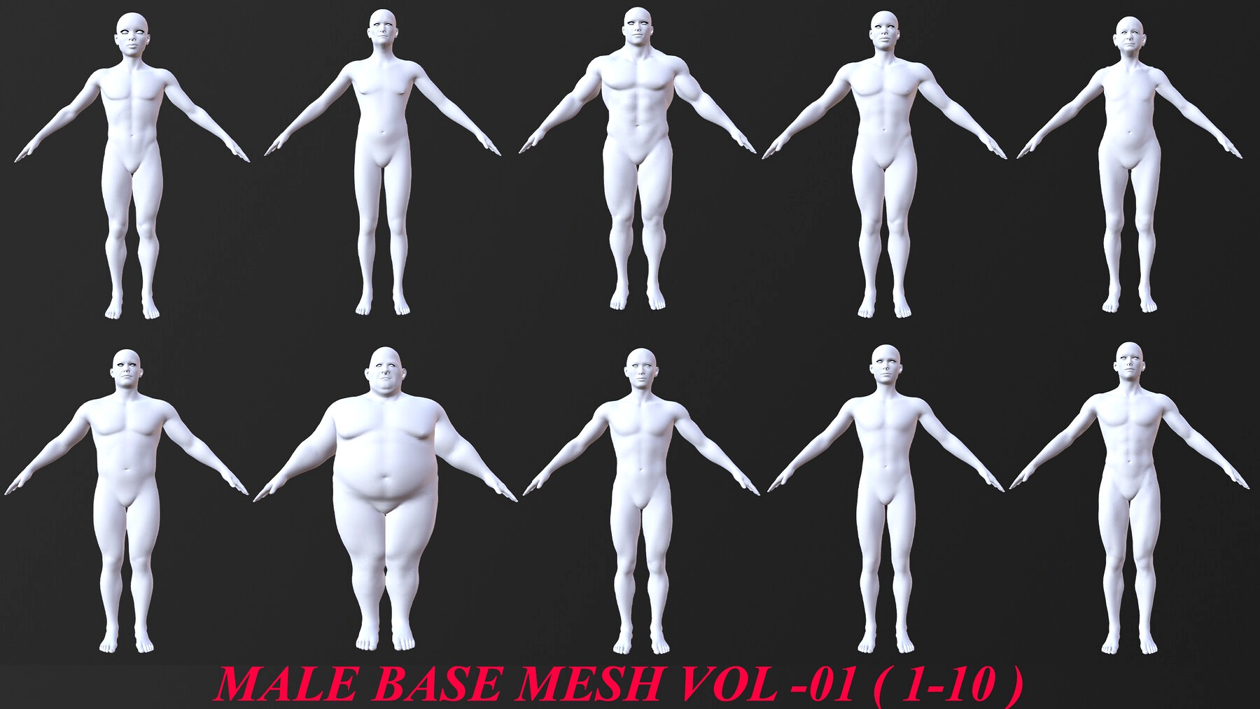 10 MALE BASE MESH 1-10