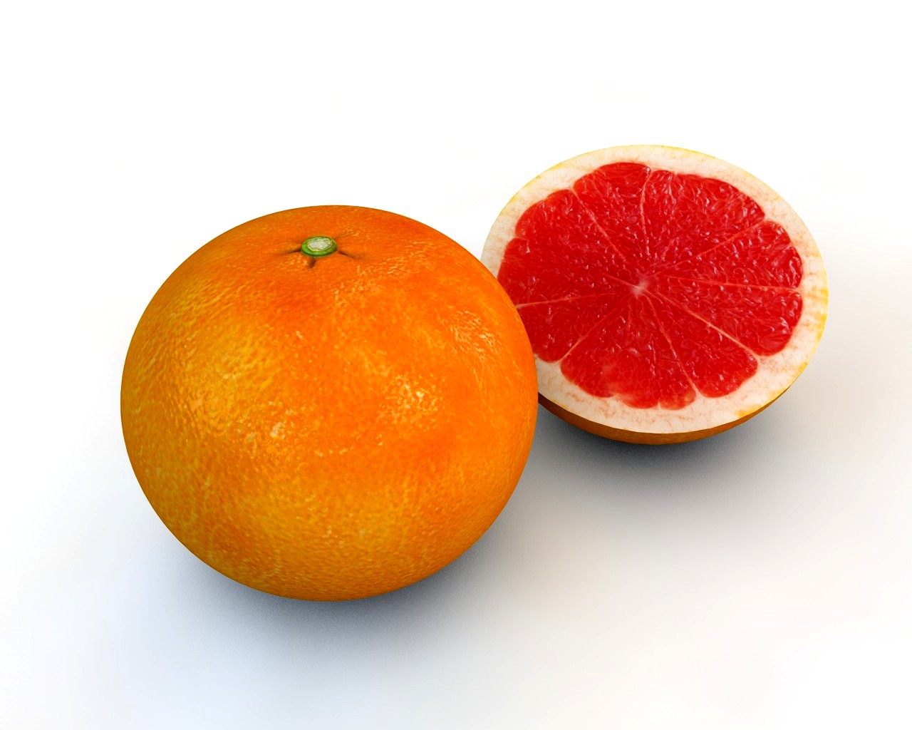 Grapefruit 3D Model