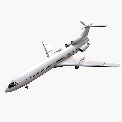 Tupolev Tu-154 Blank Animated