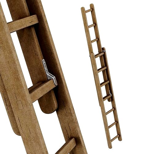 old wooden ladder