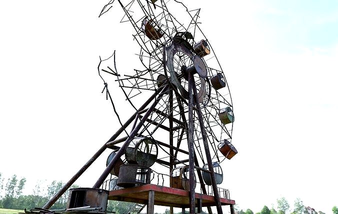 Destroyed Ferris Wheel