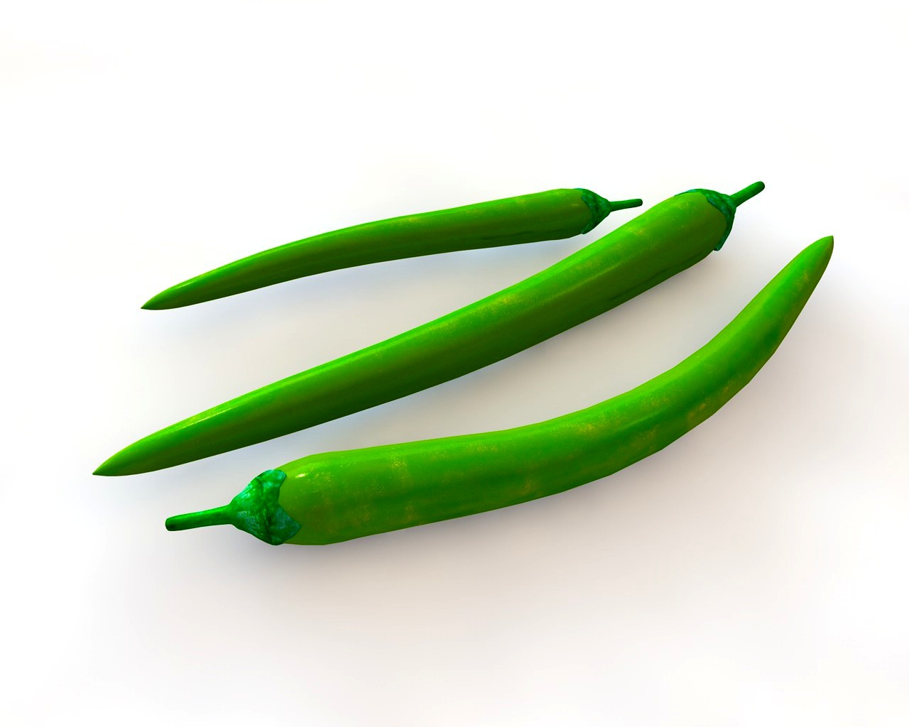 Chilli green 3D Model
