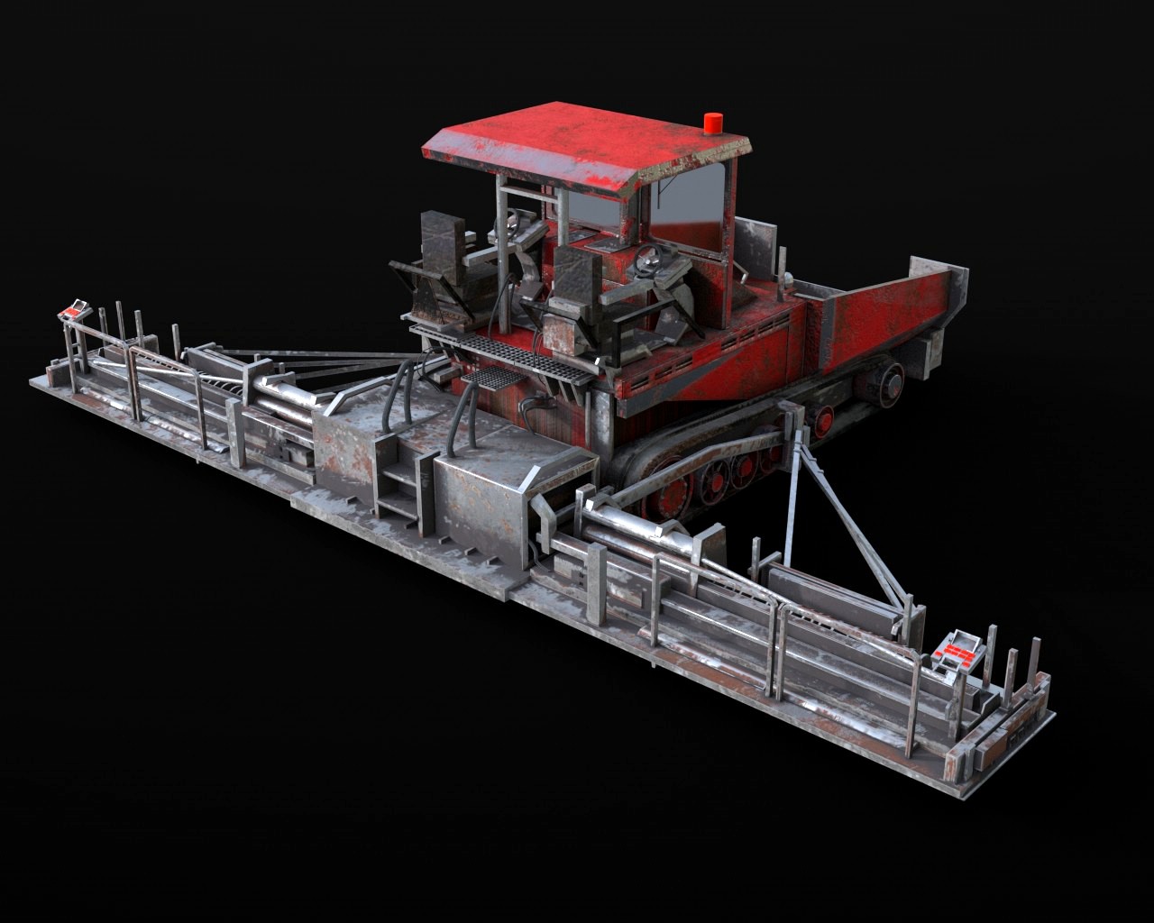 Asphalt Paver 3D Model