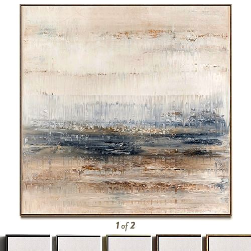 Plaster two square photo frames 43