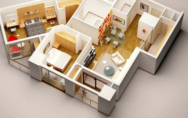 Detailed House Interior 3 3D Model