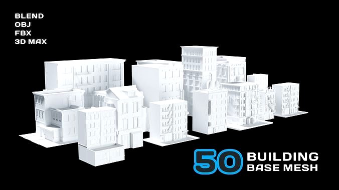 50 Building Base Mesh