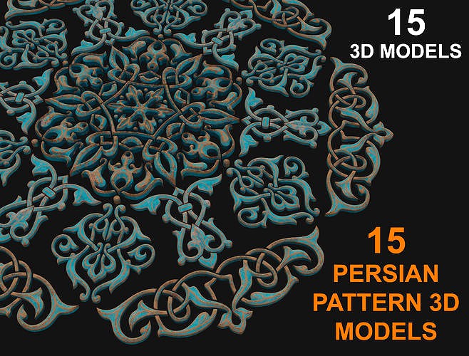 15 Persian pattern 3D models