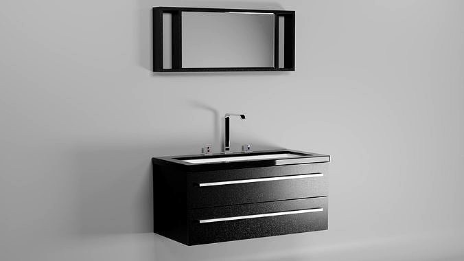 ALMERIA Vanity Set With Separate Counter by Beliani