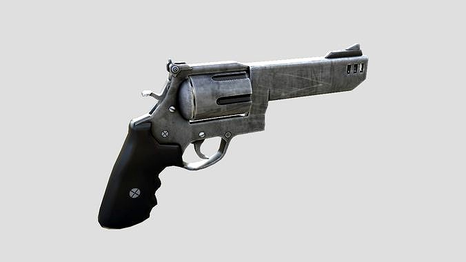 Revolver - 3D Low-poly game ready Model