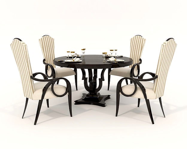 European Style Dining Table and Chairs 13