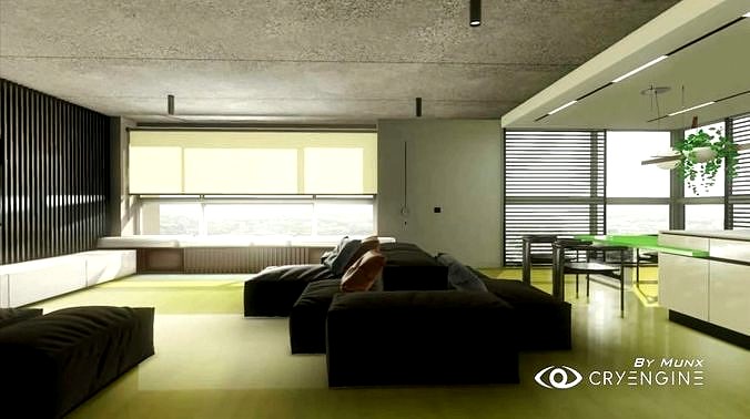 Cryengine Model Study Scene For Raytraced use