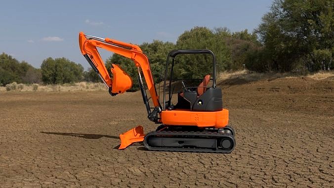 Mini Excavator Hitachi  3D model