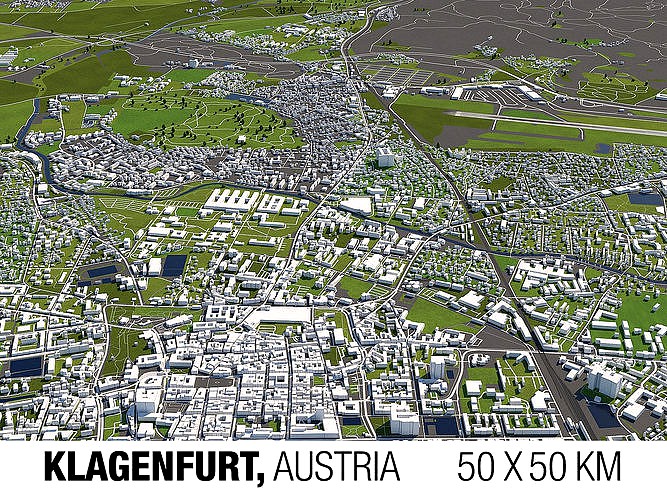 Klagenfurt Austria 50x50km