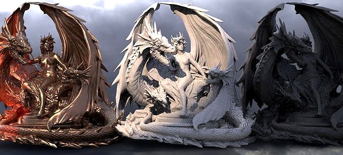 Dragon Throne of Power Sculpture Grand 3