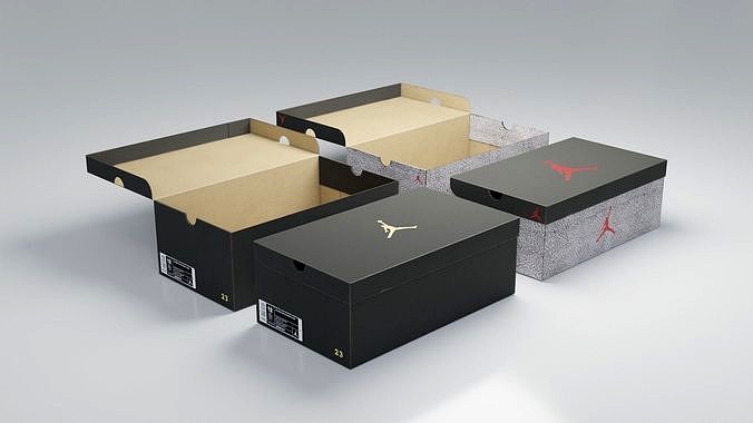 Jordans Shoe Box Set with 4K Textures