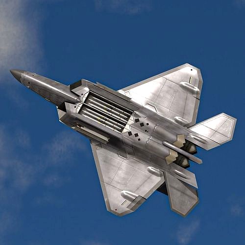 F-22A Raptor Animated Unity-Unreal Ready