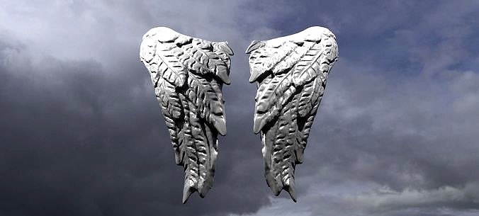 Sculpted Angel Wings cherub