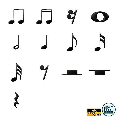 Musical Note Symbol V1 Pack Vol 1