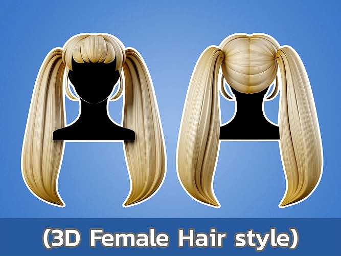 3D Anime Hair